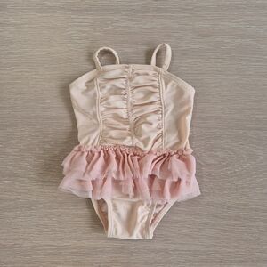 Infant 3-6 Months Old Navy Light Pink Swimsuit for Baby Girl